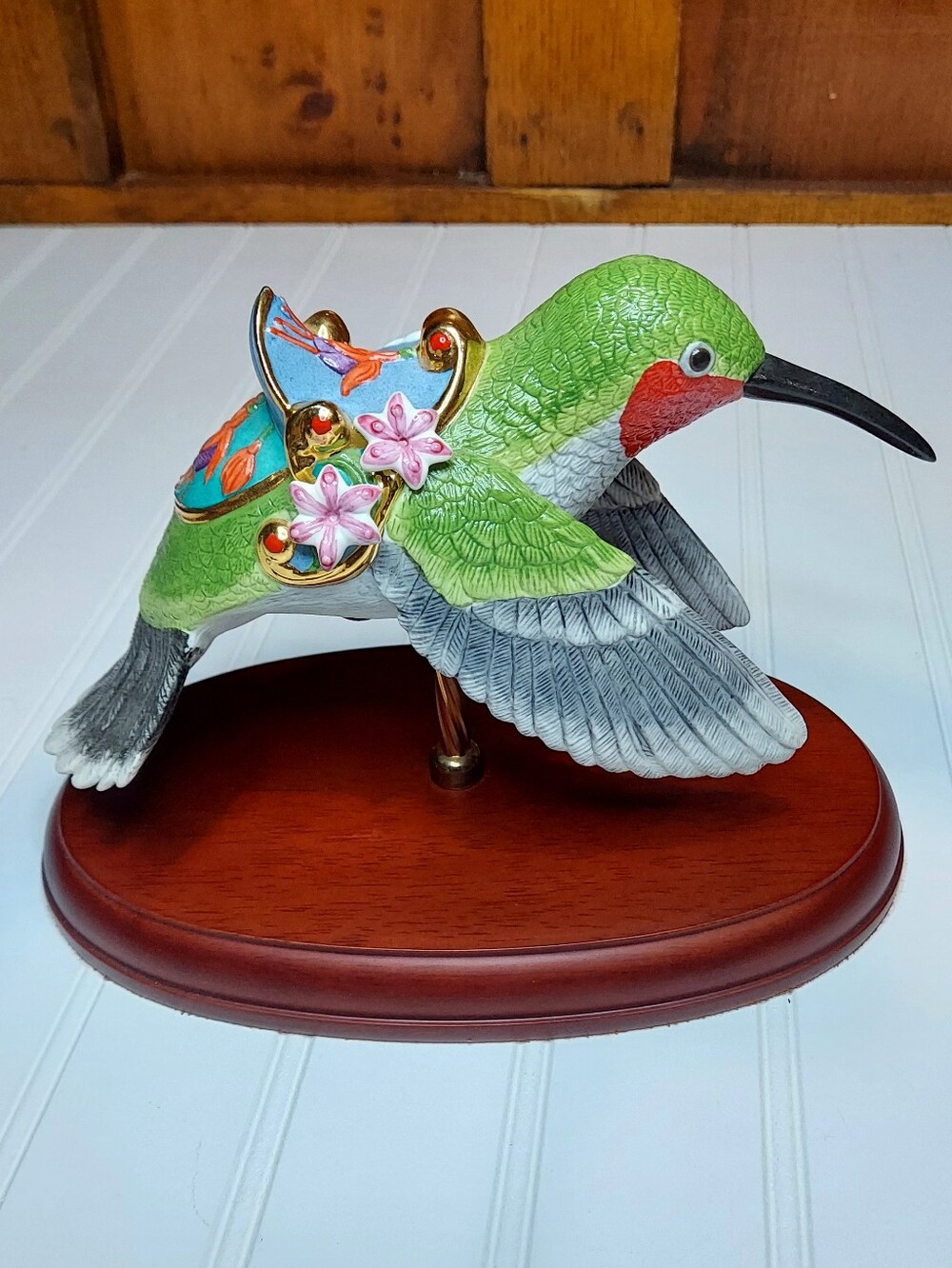 RARE FIND Vintage Lenox The Carousel Hummingbird Porcelain Figurine MINT No Box